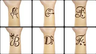A to F alphabet mehndi design | a2z   mehndi design | a2f name mehndi design | mehndi design |