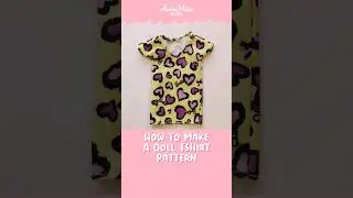 Let&acute;s make a Doll Tshirt! #diydollclothes #diydollcrafts #dollaccessories