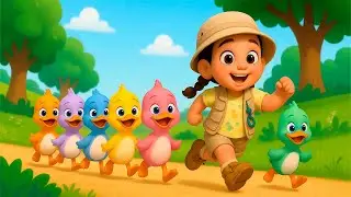 SIX LITTLE DUCKS 🐥 BABY VIDEOS 🐥 MUSIC FOR CHILDREN 🐥 NURSERY SONGS FOR BABIES 🐥 VIDEOS FOR CHILDREN