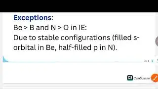 Exceptions about periodic table 