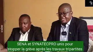 Le couple syndical SENA et SYNATECPRO stoppent la grève après des travaux de commissions tripartites