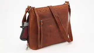Faith Concealed Carry Full Grain Leather Crossbody Purse