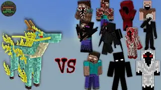 Qilin vs Rehunter Bosses 1.1 | Minecraft Bedrock | Mob Battle