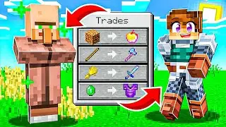 Minecraft But Villagers Trade Op Items !!