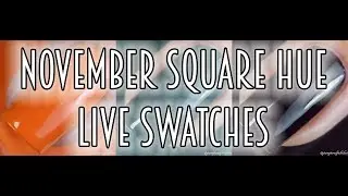 SQUAREHUE | NOVEMBER BOX | LIVE SWATCHES