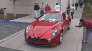 Alfa Romeo 8C Competizione & Lamborghini superleggera- walk around Rev ENGINE SOUND !