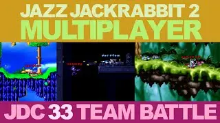 Jazz Jackrabbit 2 Multiplayer Gameplay - JDC 33 Team Battle