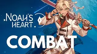 Noah's Heart COMBAT - Awesome Combat and Skill Effects In Skyport Dungeon! (NEW ANIME MMORPG 2022)