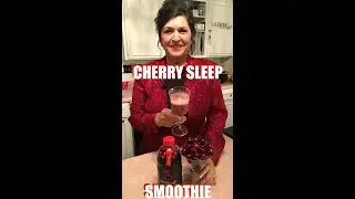 Cherry Sleep Smoothie! Full of healthy benefits, and helps you sleep!