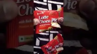 lotte choco pie box unboxing🍫😋#shorts#shortsbeta#unboxingvideo#unboxing#lottechocopie #chocolate