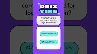 Which Software Brings Logos to Life? Logo Animation Quiz #logoanimation #logodesign #animation #quiz