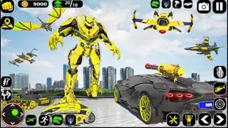 Jet Robot Car Transformation Simulator- IOS Gameplay