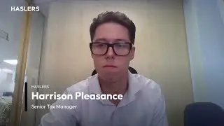 Harrison Pleasance, Senior Tax Manager - Haslers