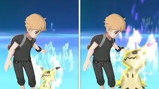 Normal vs. Totem Sized Mimikyu Z-Move: Side by Side Comparison - Pokémon Ultra Sun/Moon