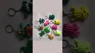Macrame frog 🐸 keychain       #shorts #macrame #frog #handmade