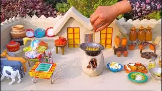 Tiny fish curry in miniature kitchen  || Masala fish curry recipe miniature || yummy fish curry ||