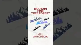 NBFU mountain forest pine tree custom Vinyl Decals Stickers #cardecals #nbfu #decals #stickers #usa
