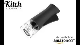 Pepper/Salt Mill With Adjustable Ceramic Grinder Mechanism By Kitch Elegance