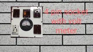 4 pin socket design with volt meter