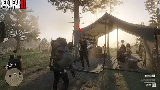 RDR2 - Gang's Reaction If Arthur Brings a Dead Dog in the Camp