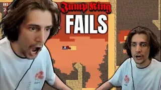 xQc RAGES while Playing JUMP KING