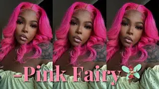 NEON PINK FAIRY HAIR | AMAZON BLONDE WIG TRANSFORMATION
