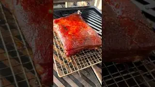 Cherry Smoked Duroc Pork Belly #abomadventures #porkbelly #smokedporkbelly #hastybake