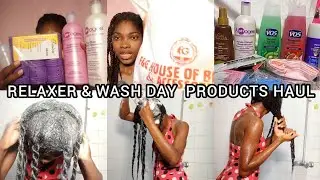 RELAXER DAY AND WASH DAY PREP // HAIR PRODUCTS UNBOXING AND HAUL // HAIRLISTABOMB