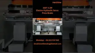 6+1 Axis 160T 3.2M Electro-Hydraulic Servo Press Brake #PressBreak #SheetMetalProcessing
