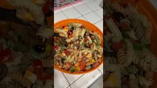 Easy Italian pasta salad  #cooking ￼