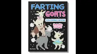 Farting Goats Printable Coloring Book Preview