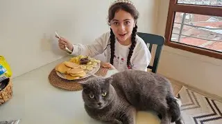 ESMA SABAH KAHVALTISI HAZIRLADI PANKEK YAPTI ANNESİNE YARDIM ETTİ ‼️