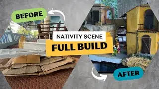 DIY Christmas Nativity Scene | Waste Cardboard & Thermocol Craft | Full Timelapse