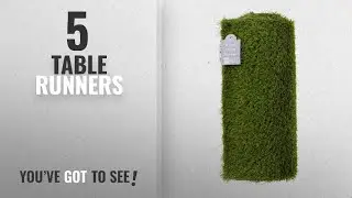 Top 10 Table Runners [2018]: Talking Tables Mix and Match Artificial Grass Table Runner for Game