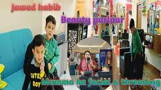 Jawed habib.. beauty parlour gaye mumma ke facial & threading ke liye ..#viral #trending 