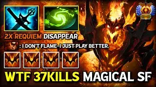 WTF 37KILLS MID Shadow Fiend | Yasha & Sange + Refresher Double ULT Nobody Survives This Build DotA2