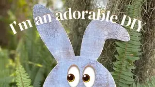🐇Adorable FARMHOUSE Cottage Style Easter Bunny DIY Wood Craft