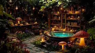 Fairytale Cottage by the Brook | Magical Fairy Music & Calm Lake Ambience ~ Chill, Work, Study