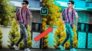 aqua blue colour tone effect in Lightroom