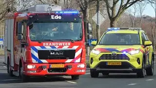 Hulpdiensten met spoed onderweg in de regio Gelderland-Midden! - Brandweer, Politie & Ambulances!