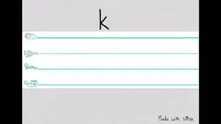 Lowercase k English instructions