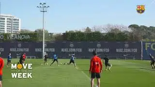 - Sergio Busquets Creative Clearences in Training #MoveOfTheWeek