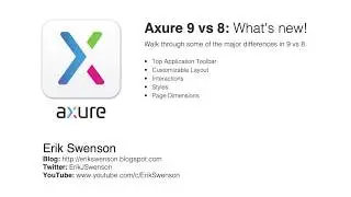 Axure 9 vs 8 UI Overview