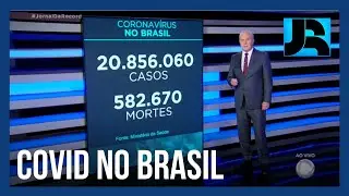 Coronav&iacute;rus: Brasil registra 582.670 mortes, 756 nas &uacute;ltimas 24 horas