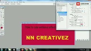 How to use Emboss effect in Photoshop #photoshop  @Graphicstips #Graphicdesign
