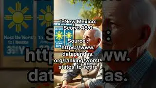 Top 5 Worst States to Retire in America (July 8, 2024). #shorts