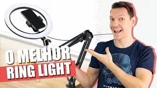 RING LIGHT com SUPORTE ARTICULADO