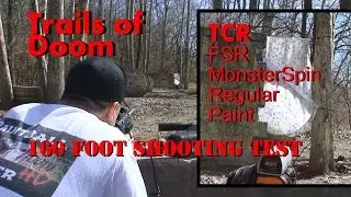 Tippmann TCR FSR MonsterSpin Regular Paintball Testing video 160 feet J&J Lapco Apex 2 Flatline