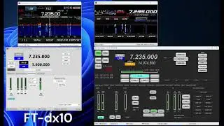 IC7300MK2 and FT dx10 Audio and Waterfall comparison