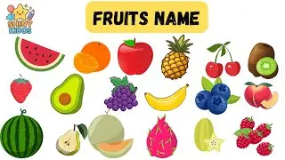 Fruits Name🍉🥥🍇🍌in Hindi & English with spelling | Educational video with fun